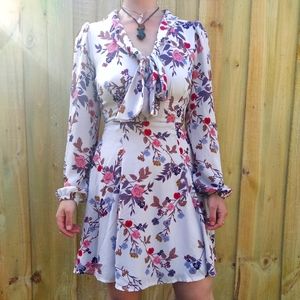 40s-style Floral Dress